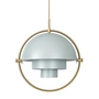 Gubi - Multi-Lite Lampe suspendue Ø 36 cm, laiton / gris marine