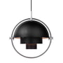 Gubi - Multi-Lite Lampe suspendue Ø 36 cm, chrome / noir
