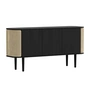 Umage - Treasures Sideboard avec 3 portes, noir / tressage viennois