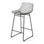 HKliving - Wire Chaise de bar, noire