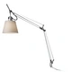 Artemide - Tolomeo Basculante, corps + abat-jour en papier parchemin Ø 18 cm