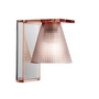 Kartell - Light-Air Lampadaire mural, cristal clair / rose