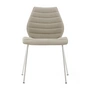 Kartell - Maui Soft Chaise, acier chromé / Noma beige