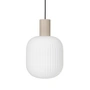 Broste Copenhagen - Lolly Lampe à suspension, Ø 27 cm, sable / blanc
