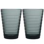 Iittala - Aino Aalto Verre à long drink 33 cl, gris foncé (set de 2)