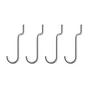 String - Crochets pour Outdoor étagère, verticale, en acier (jeu de 4)