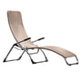Fiam - Chaise longue de terrasse Samba , aluminium / taupe