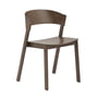 Muuto - Cover Side Chair, marron foncé