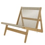 Gubi - MR01 Lounge Chaise, chêne / tressage naturel