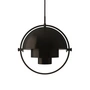 Gubi - Multi-Lite Lampe suspendue S, Ø 22,5 cm, laiton noir / noir