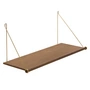 We Do Wood - Loop Shelf chêne fumé / laiton