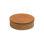 LindDNA - Wood Box avec couvercle S, Ø 11 cm, chêne naturel / Bull naturel