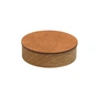Lind DNA - Wood Box avec couvercle S, Ø 11 cm, chêne naturel / Bull naturel