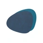 Lind DNA - Dessous de verre Curve Double , Nupo midnight blue / petrol