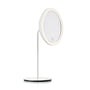 Zone Denmark - Miroir cosmétique avec grossissement 5x et éclairage LED, Ø 18 cm, blanc