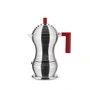 Alessi - Pulcina Cafetière espresso, 15 cl, argent / rouge