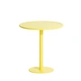 Petite Friture - Week-End Table de bistrot Outdoor, Ø 70 cm, jaune