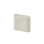 Muuto - Ridge Vase, H 16,5 cm, blanc cassé
