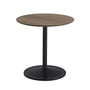 Muuto - Soft Table d'appoint, Ø 48 cm, H 48 cm, chêne fumé / noir