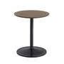 Muuto - Soft Table d'appoint, Ø 41 cm, H 48 cm, chêne fumé / noir