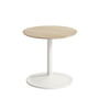 Muuto - Soft Table d'appoint, Ø 41 cm, H 40 cm, chêne / off-white