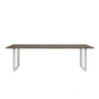 Muuto - 70/70 Table de salle à manger, 255 x 108 cm, chêne fumé / gris