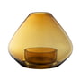 AYTM - Uno Lampe à vent et vase Ø 25,9 x H 21 cm, ambre