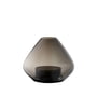 AYTM - Uno Lampe à vent et vase Ø 14,5 x H 11,5 cm, noir