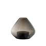 AYTM - Uno Lampe à vent et vase Ø 14,5 x H 11,5 cm, noir