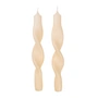 Broste Copenhagen - Twist Bougies, moonlight haze (set de 2)