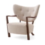 & Tradition - Wulff ATD2 Lounge Chair, noyer huilé / beige ( Karakorum 003 )