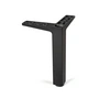Müller Small Living - Pieds pour le buffet Vertiko, noir (jeu de 4)