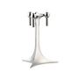 Stoff Nagel - Bougeoir, H 23 cm, chrome