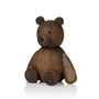 Lucie Kaas - Teddy Figure en bois, h 13,5 cm / chêne fumé