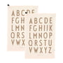 Design Letters - Classic Torchon, blanc cassé (lot de 2)