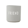Design Letters - AJ Favourite Tasse en porcelaine, Friend / cool gray
