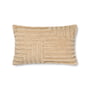 ferm Living - Crease Coussin en laine, 60 x 40 cm, light sand