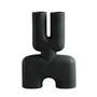 101 Copenhagen - Cobra Vase Double Medio , noir