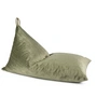 Nobodinoz - Essaouira Beanbag velours, 115 x 77 cm, gold bubble / vert olive