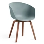 HAY - About A Chair AAC 22, Noyer laqué / dusty blue 2. 0