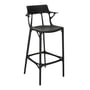 Kartell - AI Chaise de bar recyclée, SH 75 cm, noir