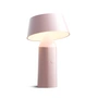 marset - Bicoca Akku LED Tischleuchte, H 22,5 x Ø 14 cm, pale pink