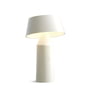 marset - Bicoca Akku LED Lampe de table, H 22,5 x Ø 14 cm, blanc cassé