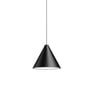 Flos - String Light Lampe suspendue, tête conique, longueur du câble : 12 m, noir