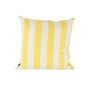 Jan Kurtz - Somnia Outdoor coussin, 48 x 48 cm, rayures blanches / jaunes