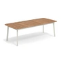 Emu - Shine Outdoor Table 225 x 100 cm, teck / blanc