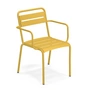 Emu - Star Outdoor Chaise avec accoudoirs, curry
