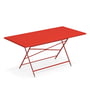 Emu - Arc en Ciel Table pliante, 160 x 80 cm, rouge écarlate