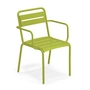 Emu - Star Outdoor Chaise avec accoudoirs, vert