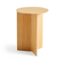 HAY - Slit Table Round High, Ø 35 x H 47 cm, chêne naturel